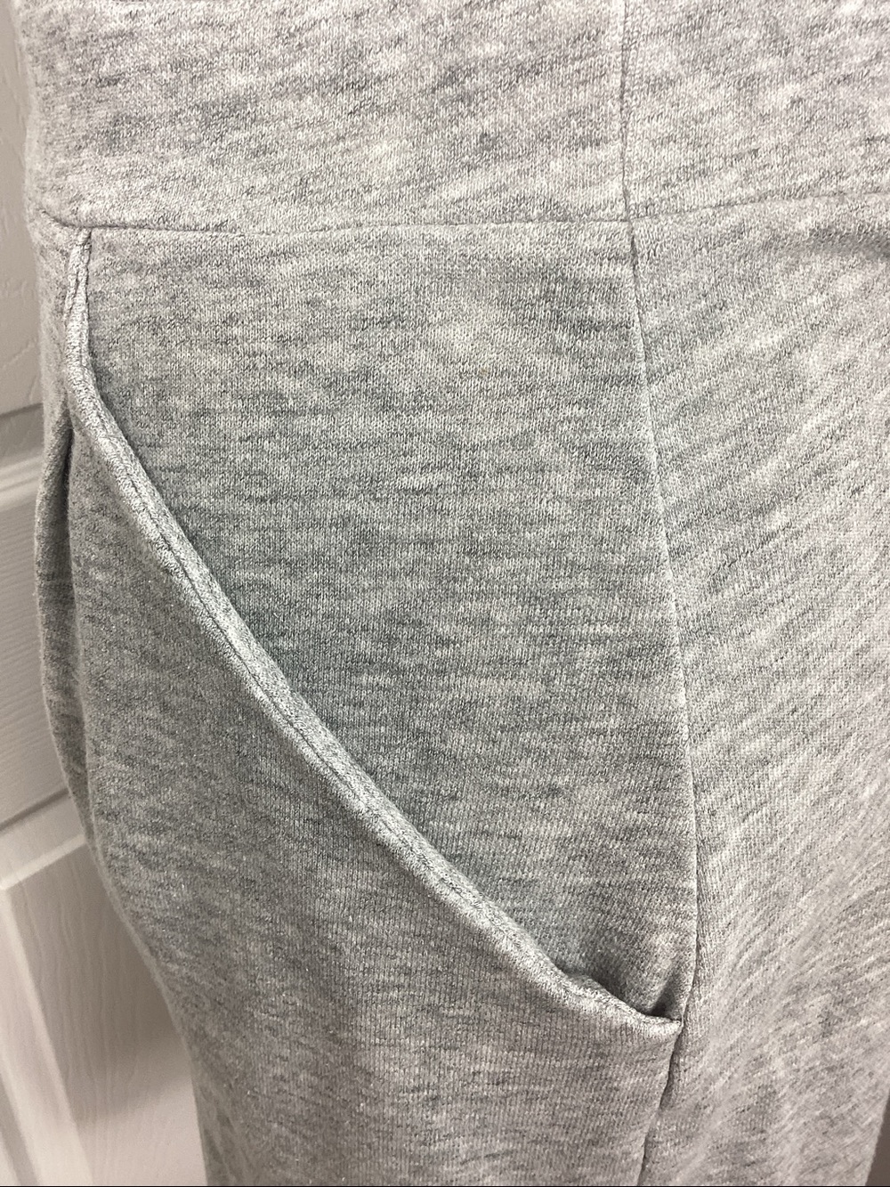 GAP Grey  Fleece Sweatshirt Dress - Picture 3 of 7